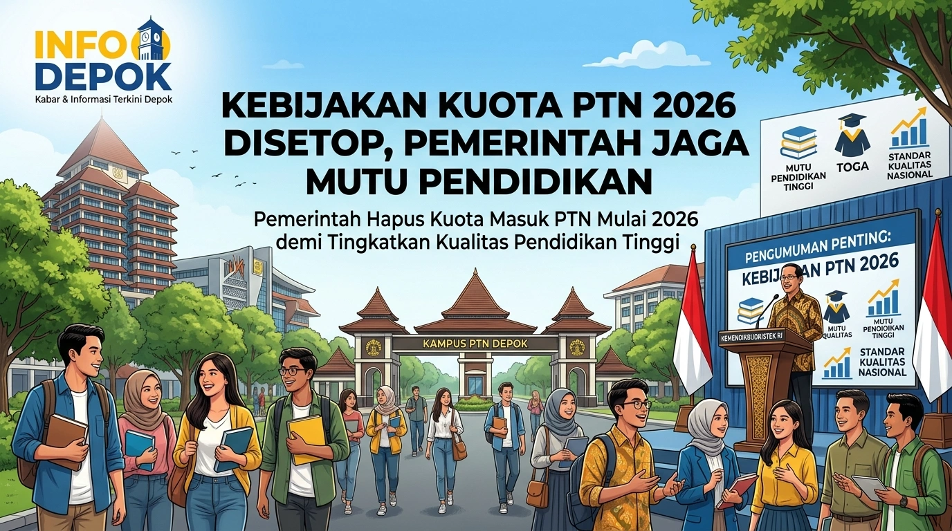 Kebijakan Kuota PTN 2026 Disetop, Pemerintah Jaga Mutu Pendidikan
