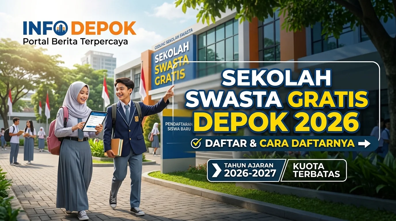 Sekolah Swasta Gratis Depok 2026: Daftar dan Cara Daftarnya